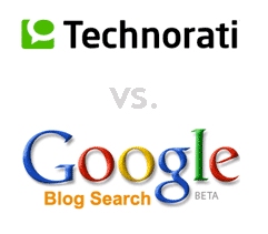 Technorati Google Blog Search