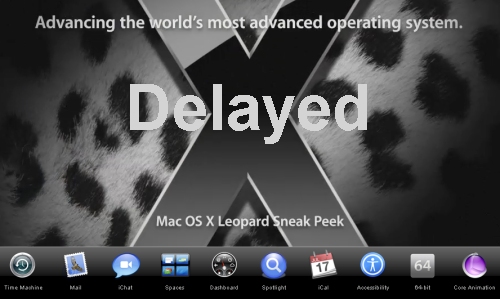 Leopard OS from Apple delayed