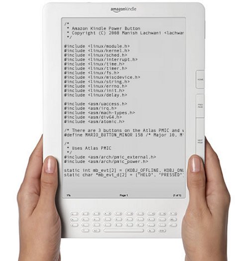 Amazon releases Kindle source