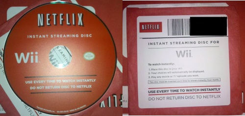 Netflix instant streaming discs for the Nintendo Wii started arriving in homes today to the delight of many Wii console owners.